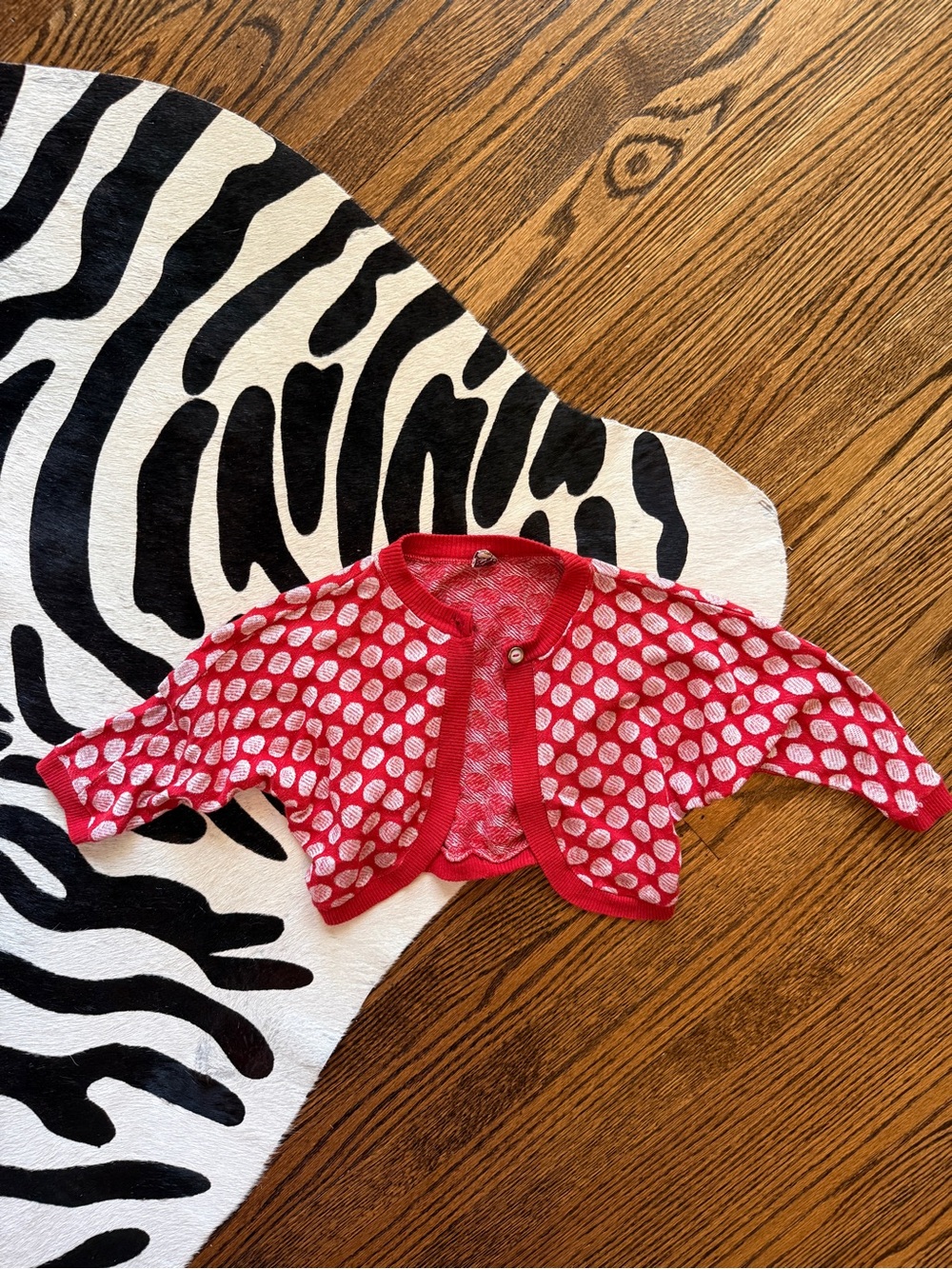 Vintage Red and White Polka Dot Cropped Bolero
